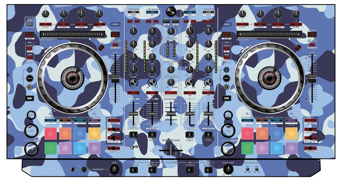 DJ Skins® Pioneer DJ DDJ SX Skin Camo Navy