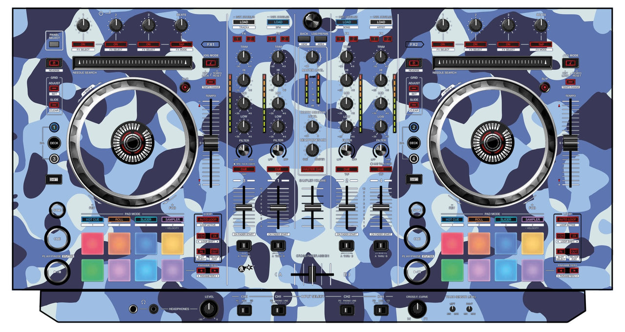 Pioneer DJ DDJ SX Skin Camo Navy