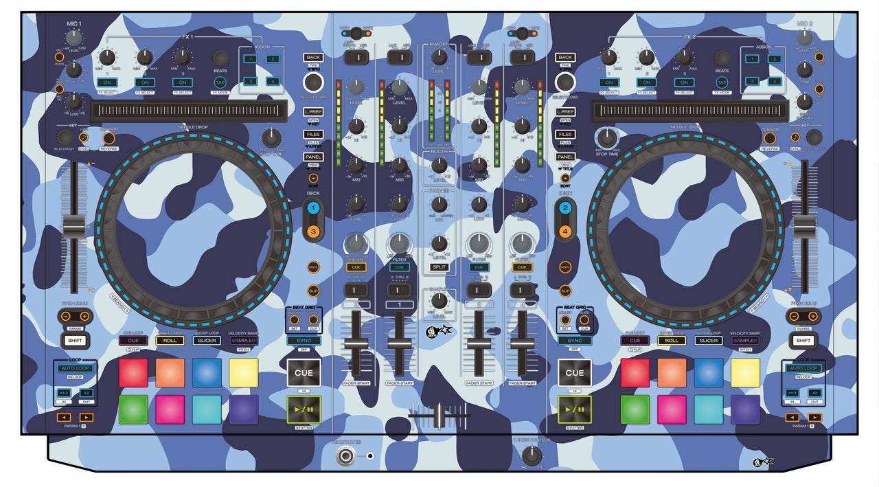 Denon DJ MC 7000 Skin Camo Navy