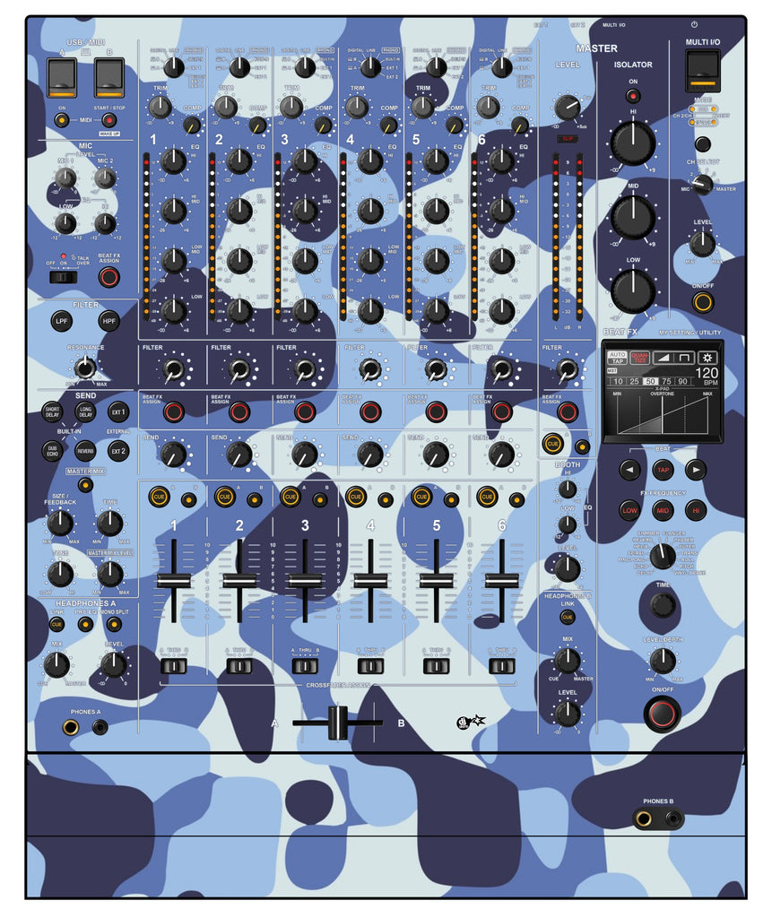 Pioneer DJ DJM V10 Skin Camo Navy