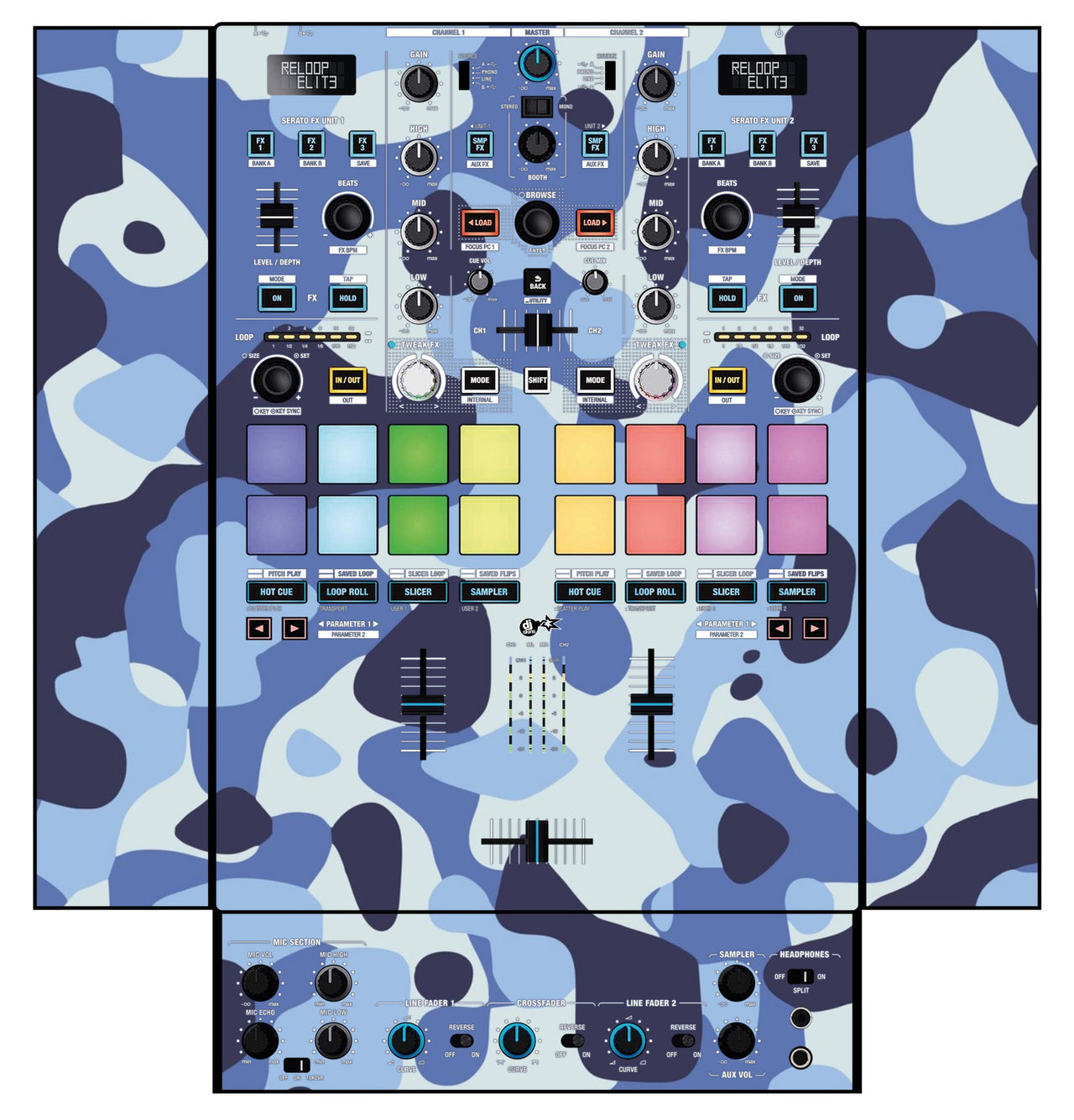 Reloop Elite Skin Camo Navy