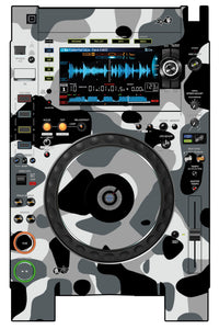 Pioneer DJ CDJ 2000 NEXUS 2 Skin Camo Snow