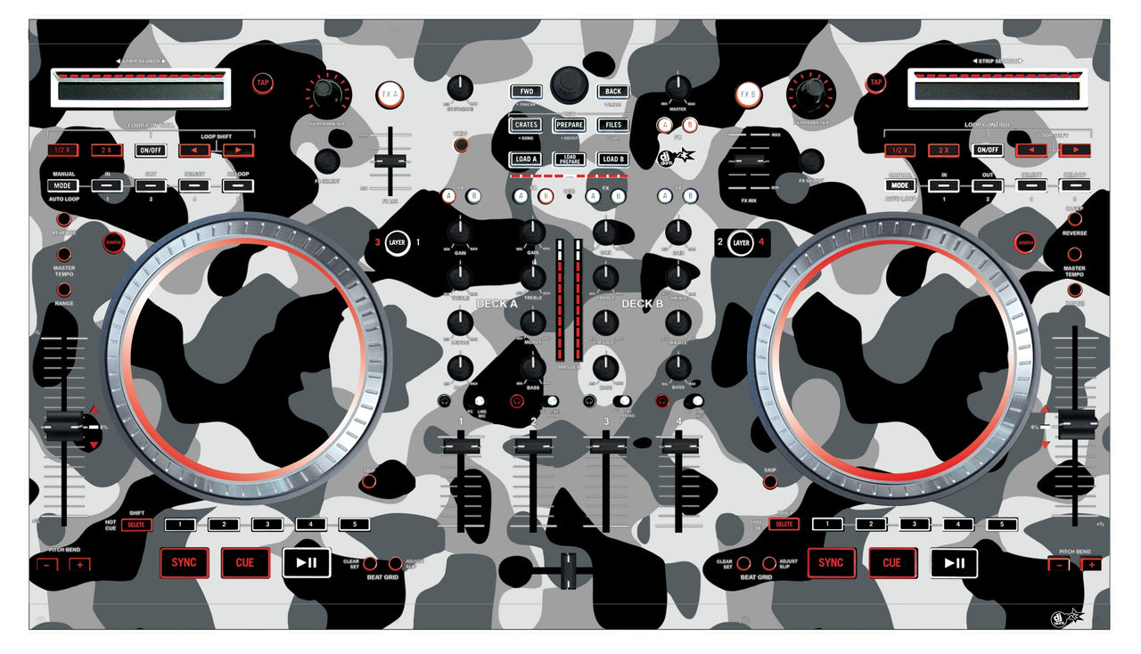 Numark NS 6 Skin Camo Snow