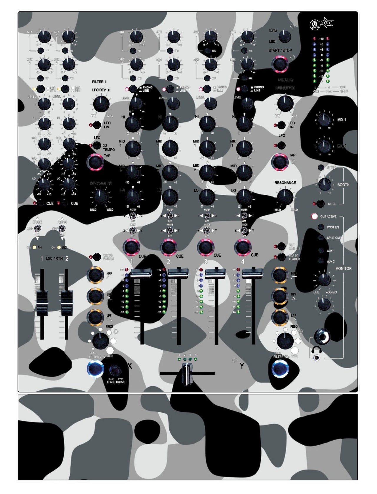 Allen and Heath XONE 92 Skin Camo Snow