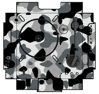 Numark PT 01 incl. Sides Skin Camo Snow