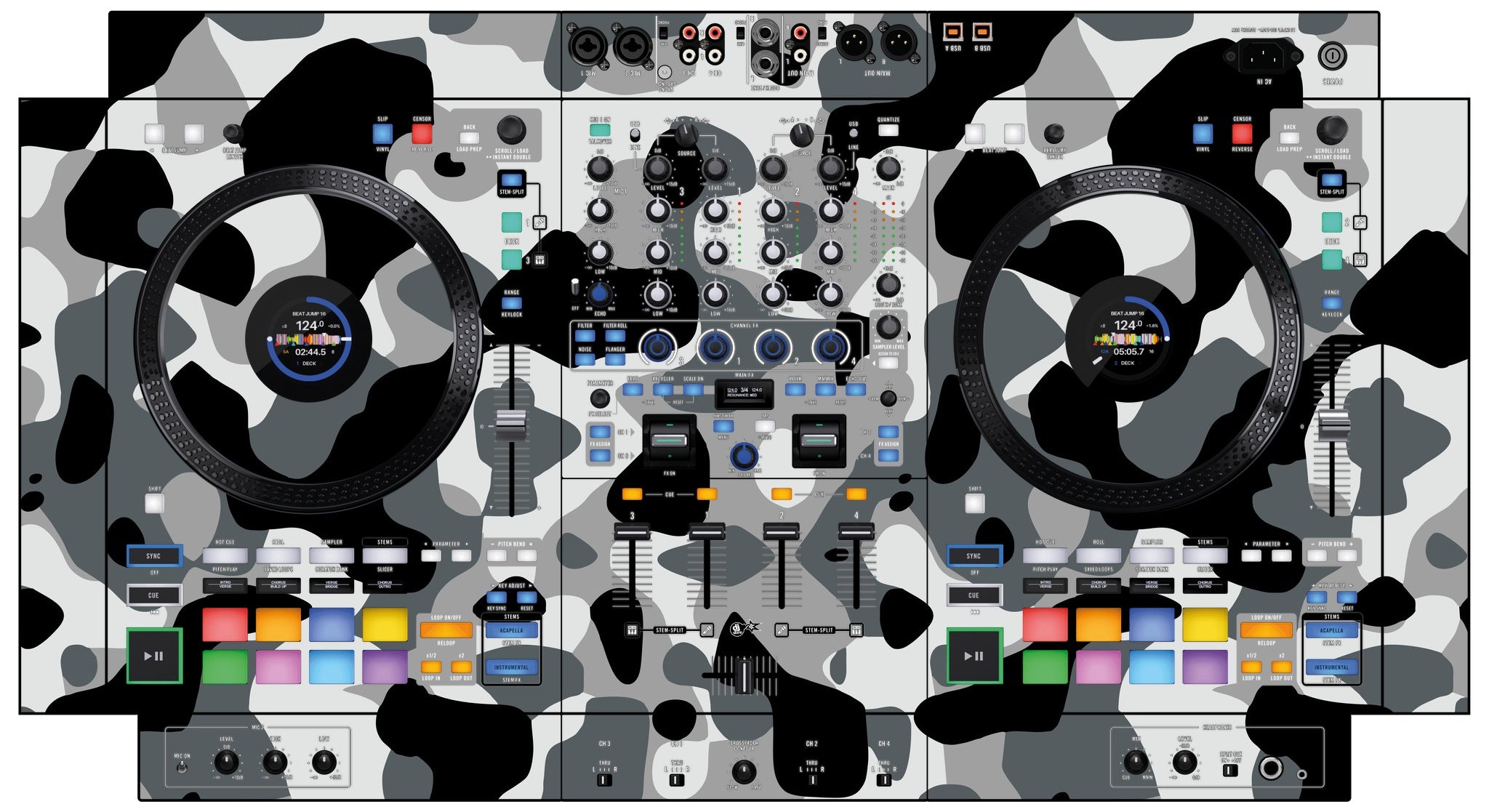 Rane FOUR Skin Camo Snow