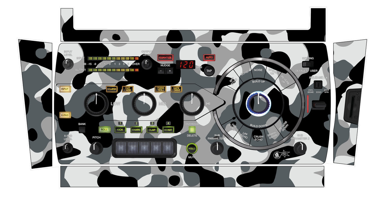 Pioneer DJ RMX 1000 Skin Camo Snow