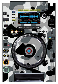 Pioneer DJ CDJ 2000 Skin Camo Snow