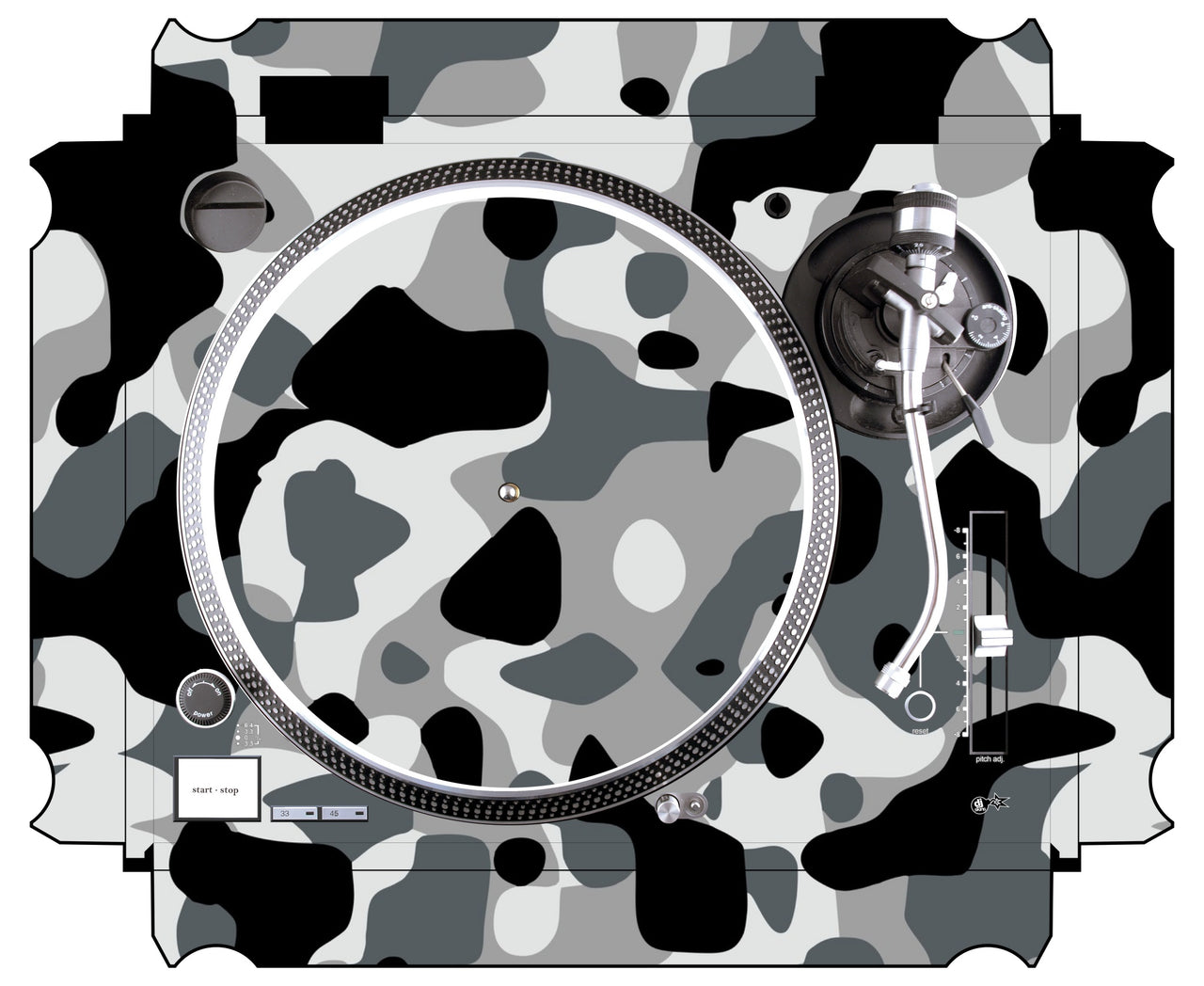Technics 1200 / 1210 MK5 Skin Camo Snow