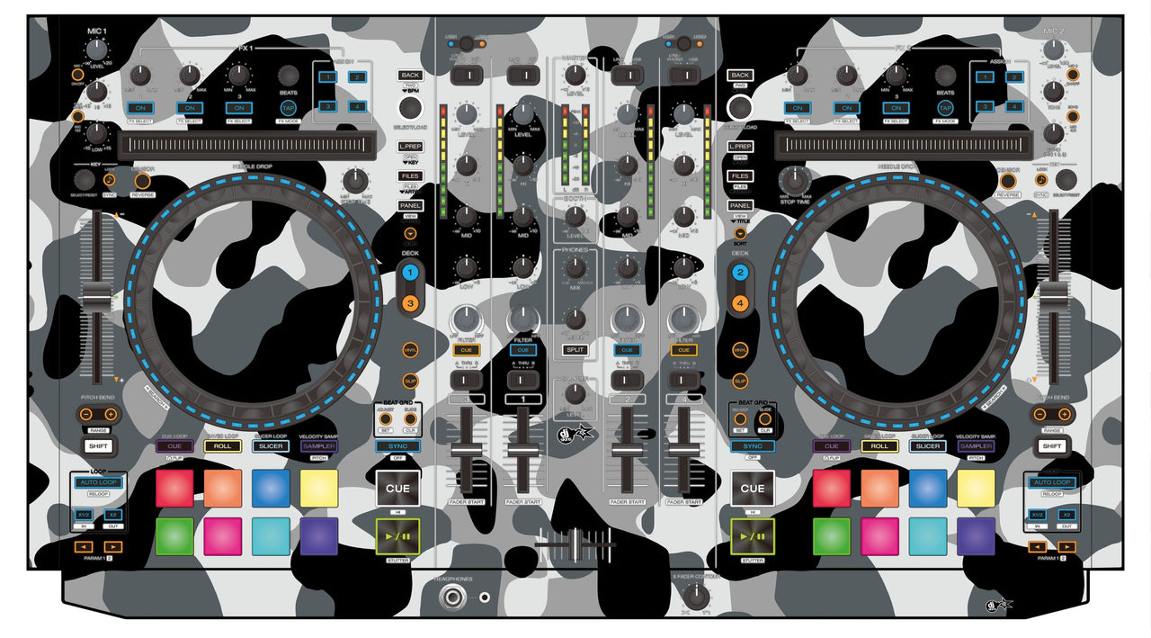 Denon DJ MC 7000 Skin Camo Snow