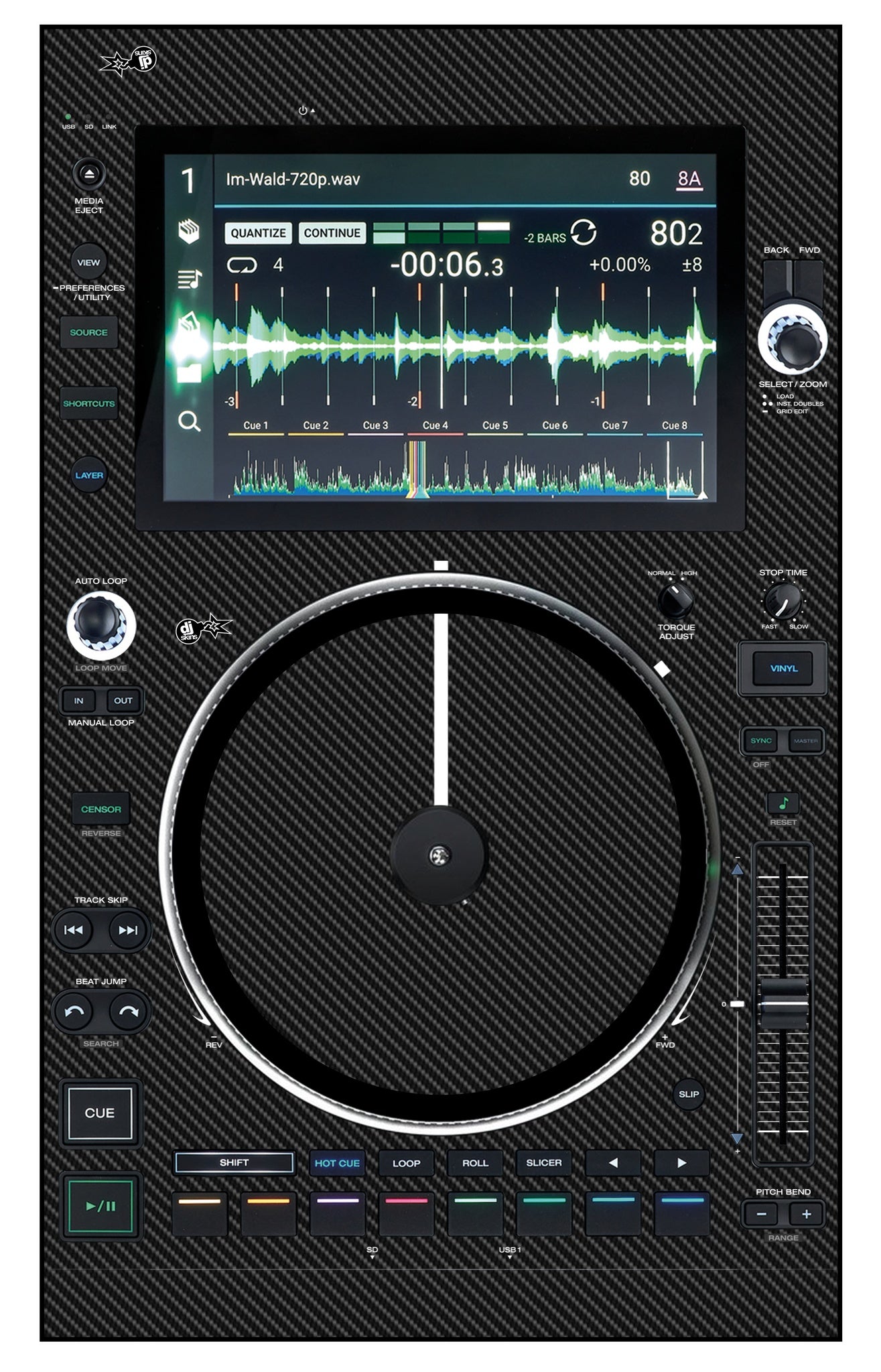 Denon DJ SC 6000 M Skin Carbon