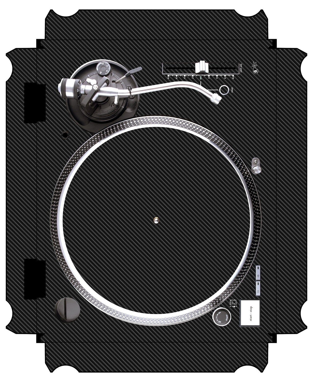 Technics 1200 / 1210 MK5 VERTICAL Skin Carbon