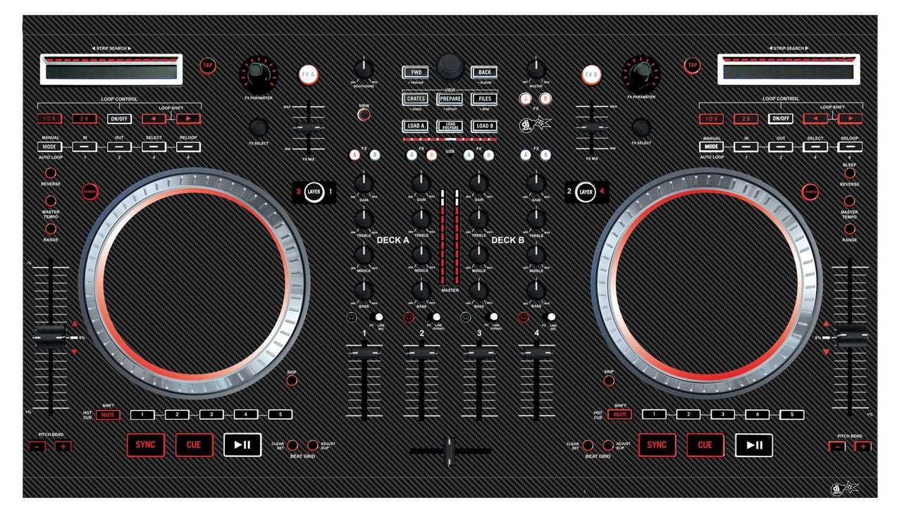 Numark NS 6 Skin Carbon