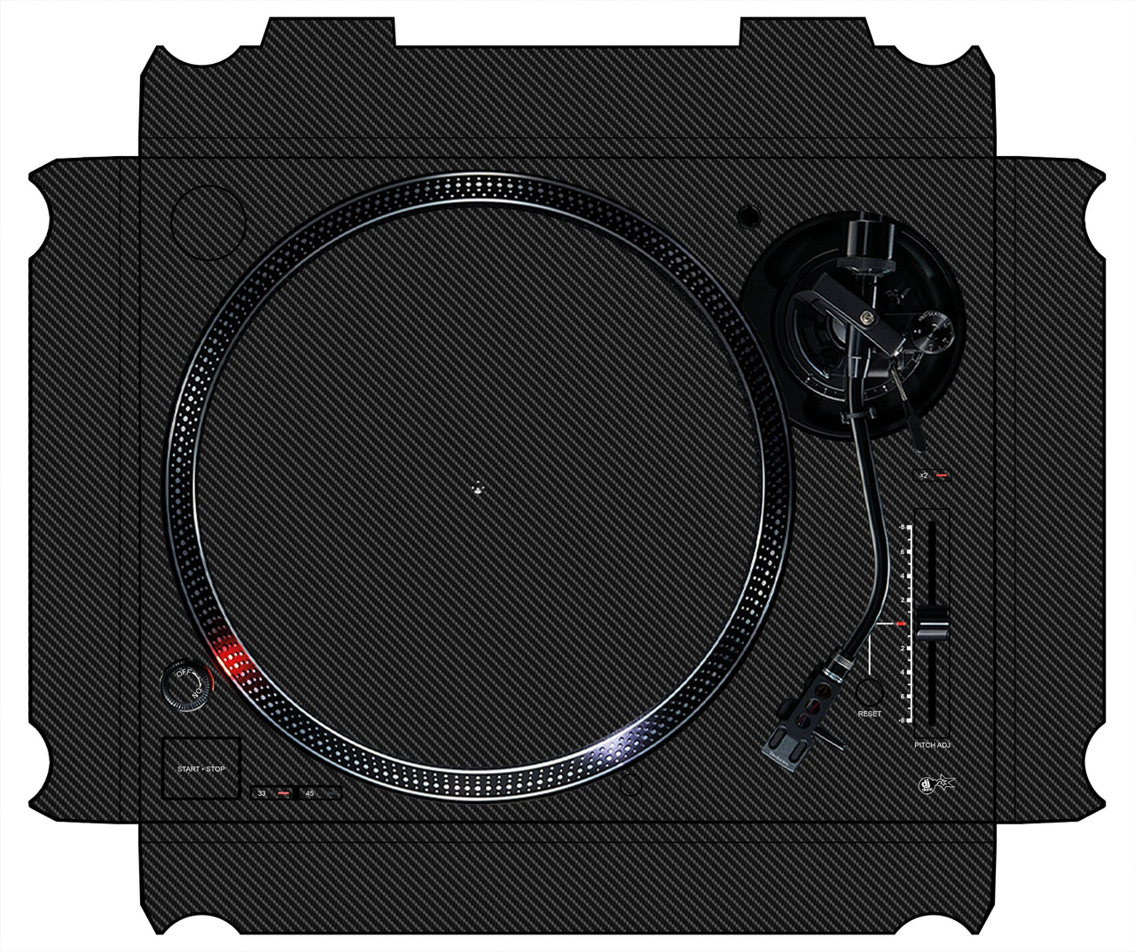 Technics 1200 / 1210 MK7 Skin Carbon
