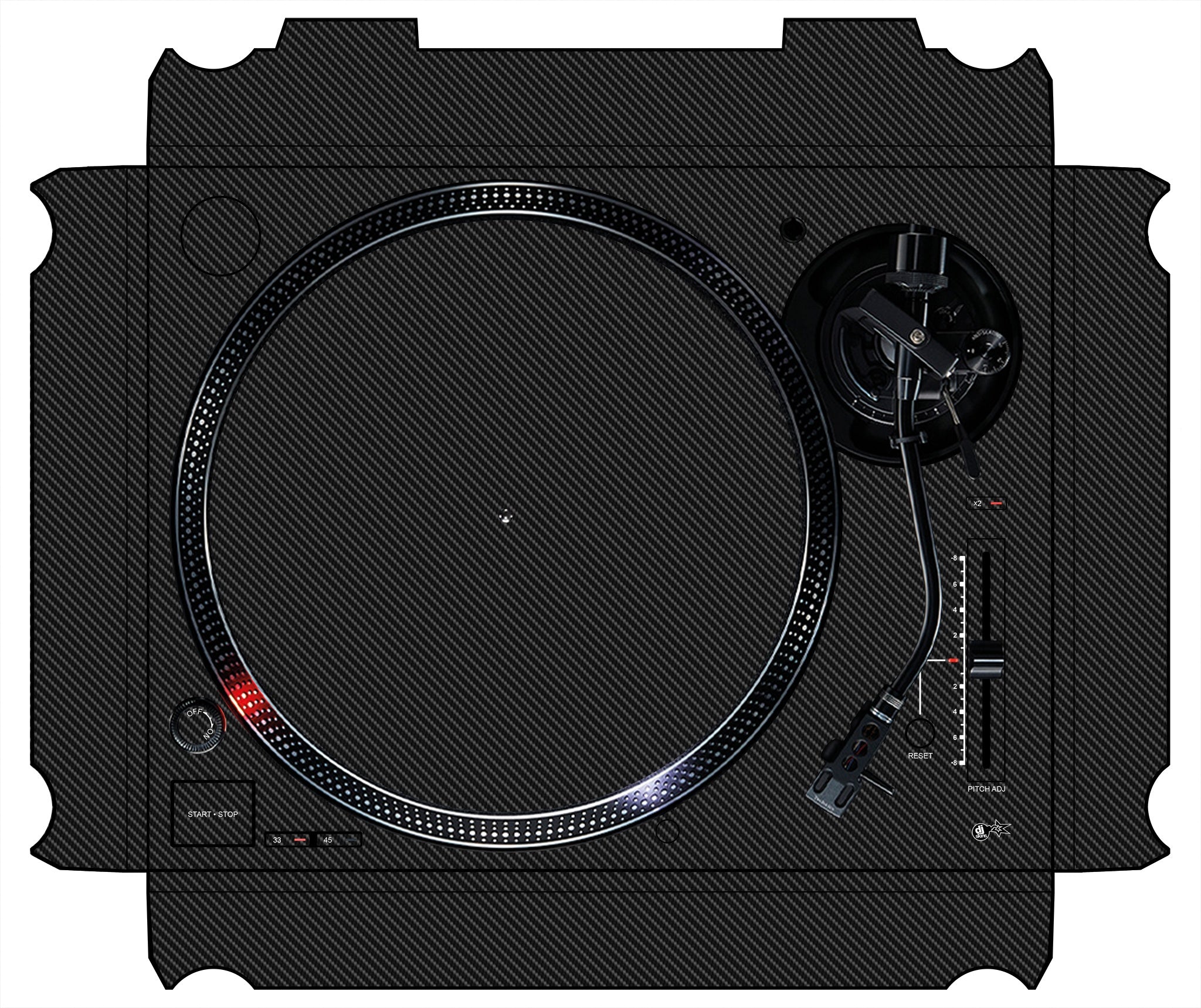 Technics 1200 / 1210 MK7 Skin Carbon