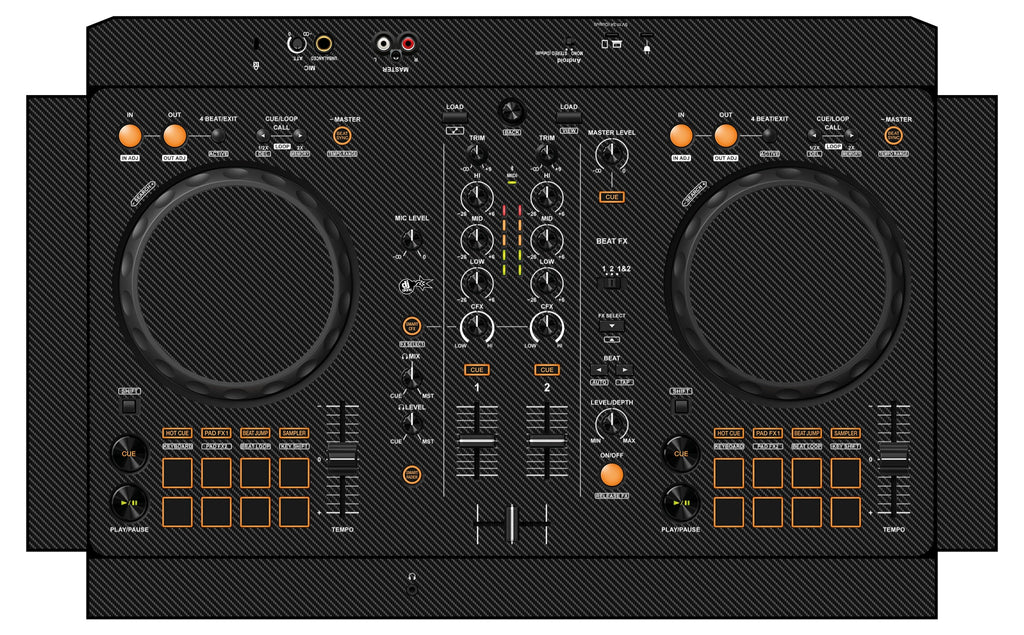 Pioneer DJ DDJ FLX 4 Skin Carbon