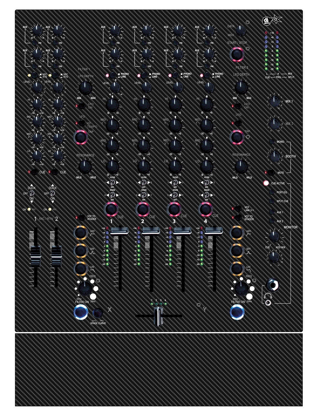 Allen and Heath XONE 92 Skin Carbon