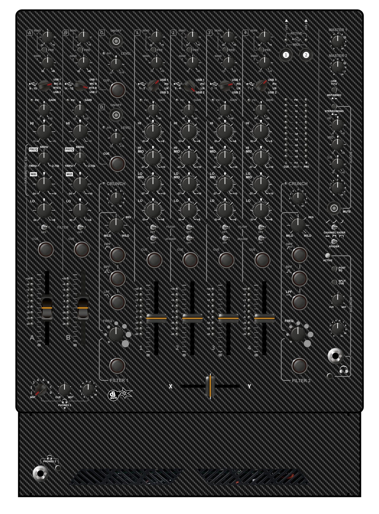 Allen and Heath XONE 96 Skin Carbon