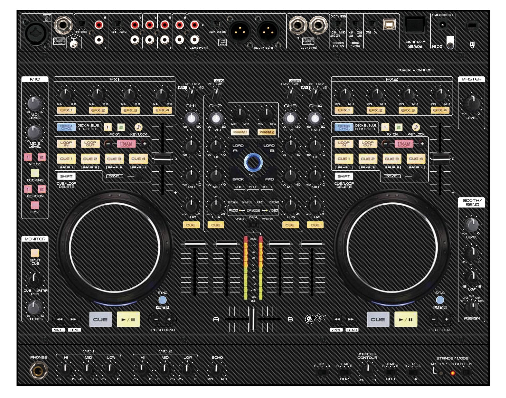 Denon DJ MC 6000 Skin Carbon