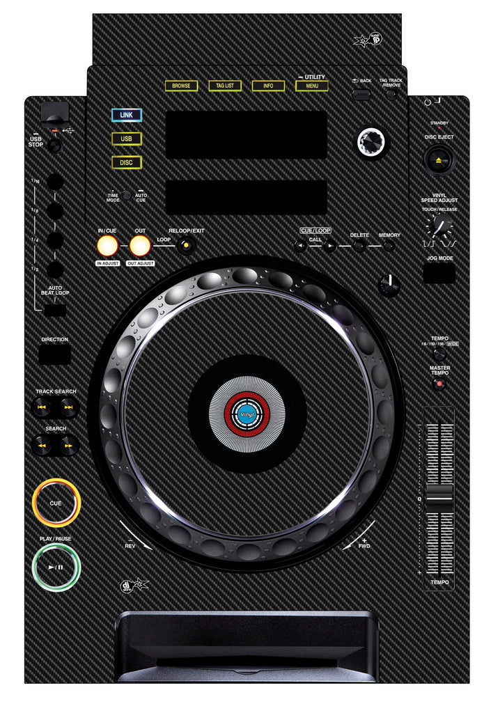 Pioneer DJ CDJ 900 Skin Carbon