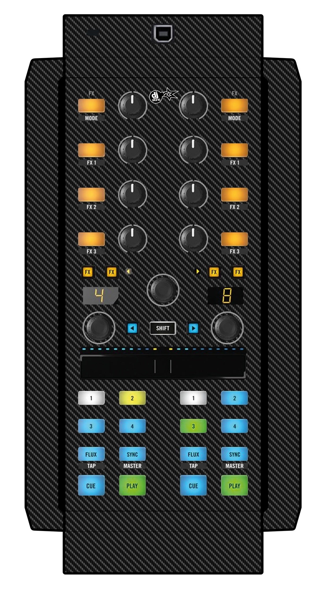 Native Instruments X1 MK2 Skin Carbon
