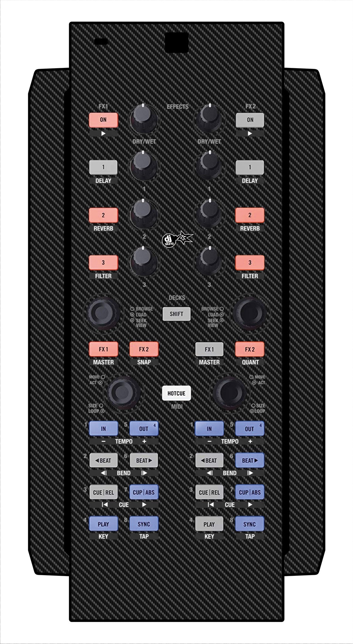 Native Instruments X1 Skin Carbon