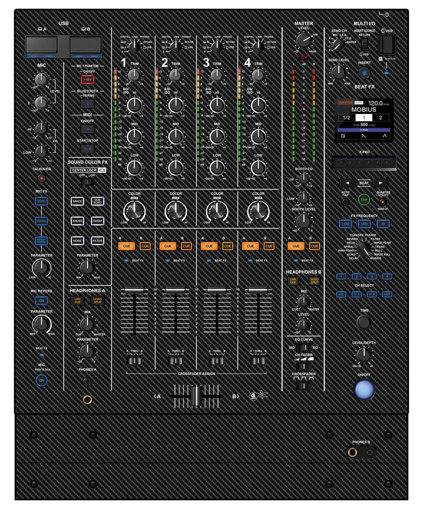 Pioneer DJ DJM A9 Skin Carbon