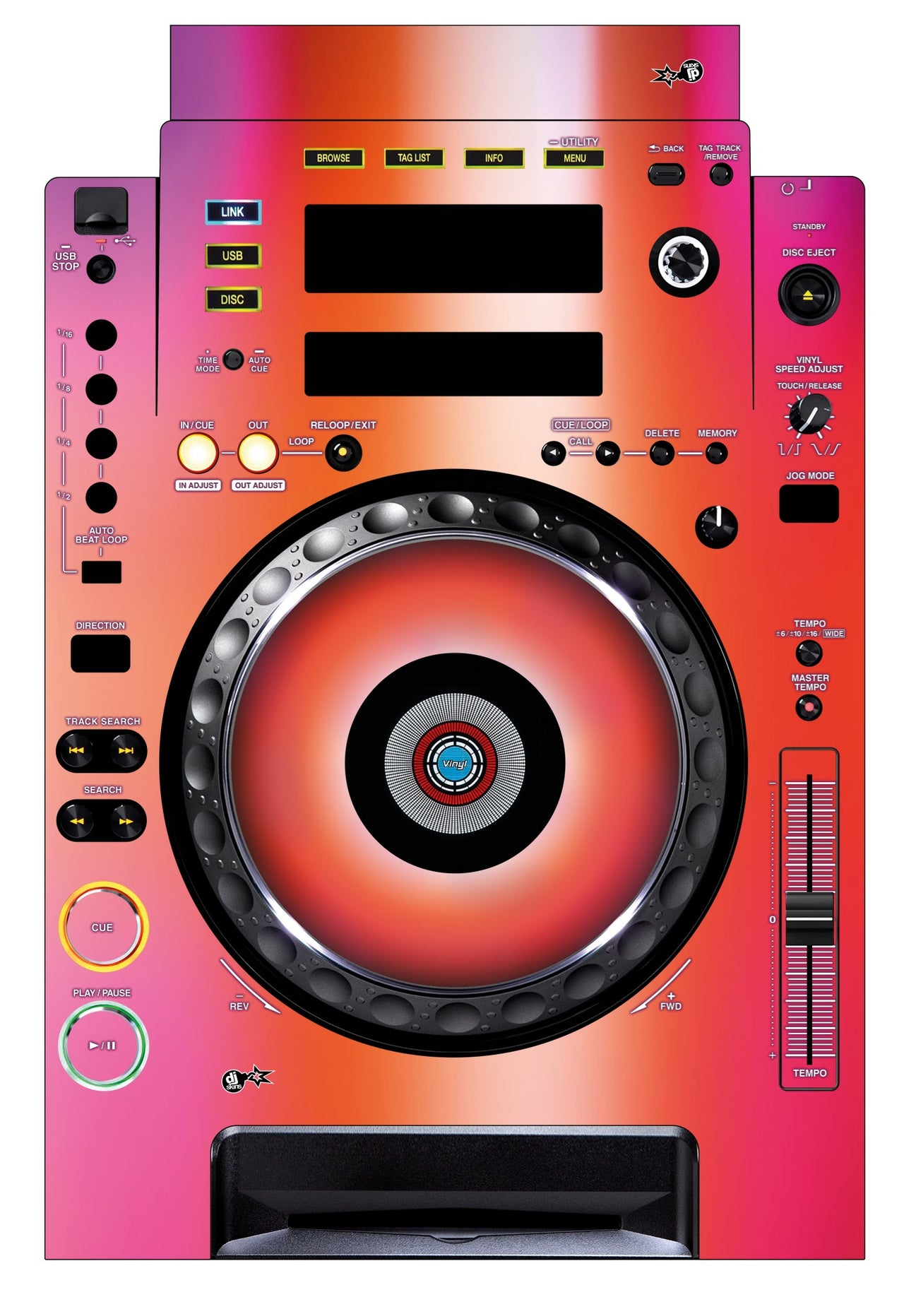 Pioneer DJ CDJ 900 Skin Club Dome