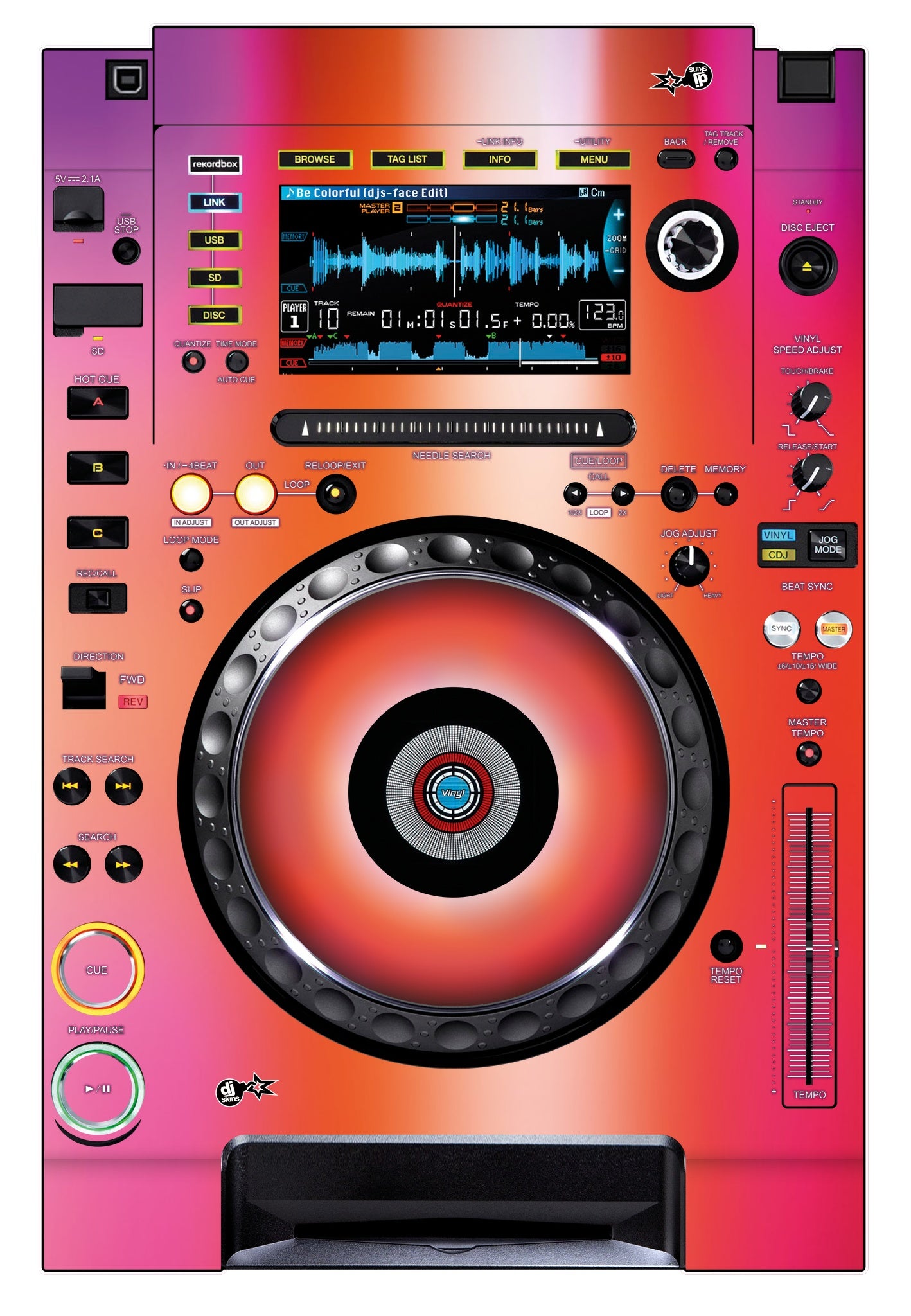 Pioneer DJ CDJ 2000 NEXUS Skin Club Dome