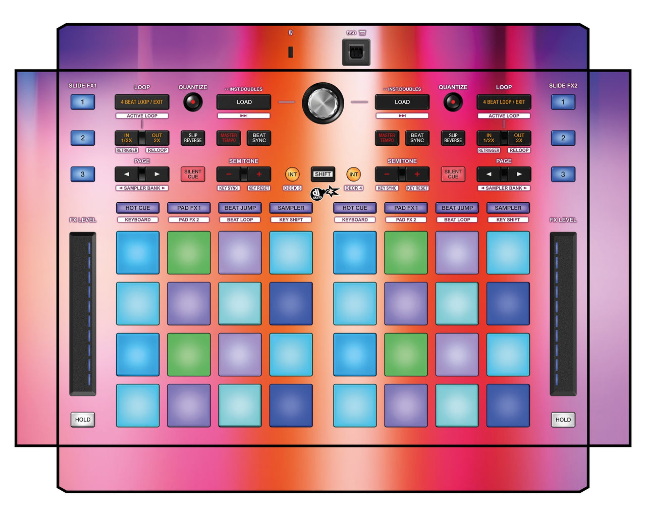 Pioneer DJ DDJ XP 1 Skin Club Dome