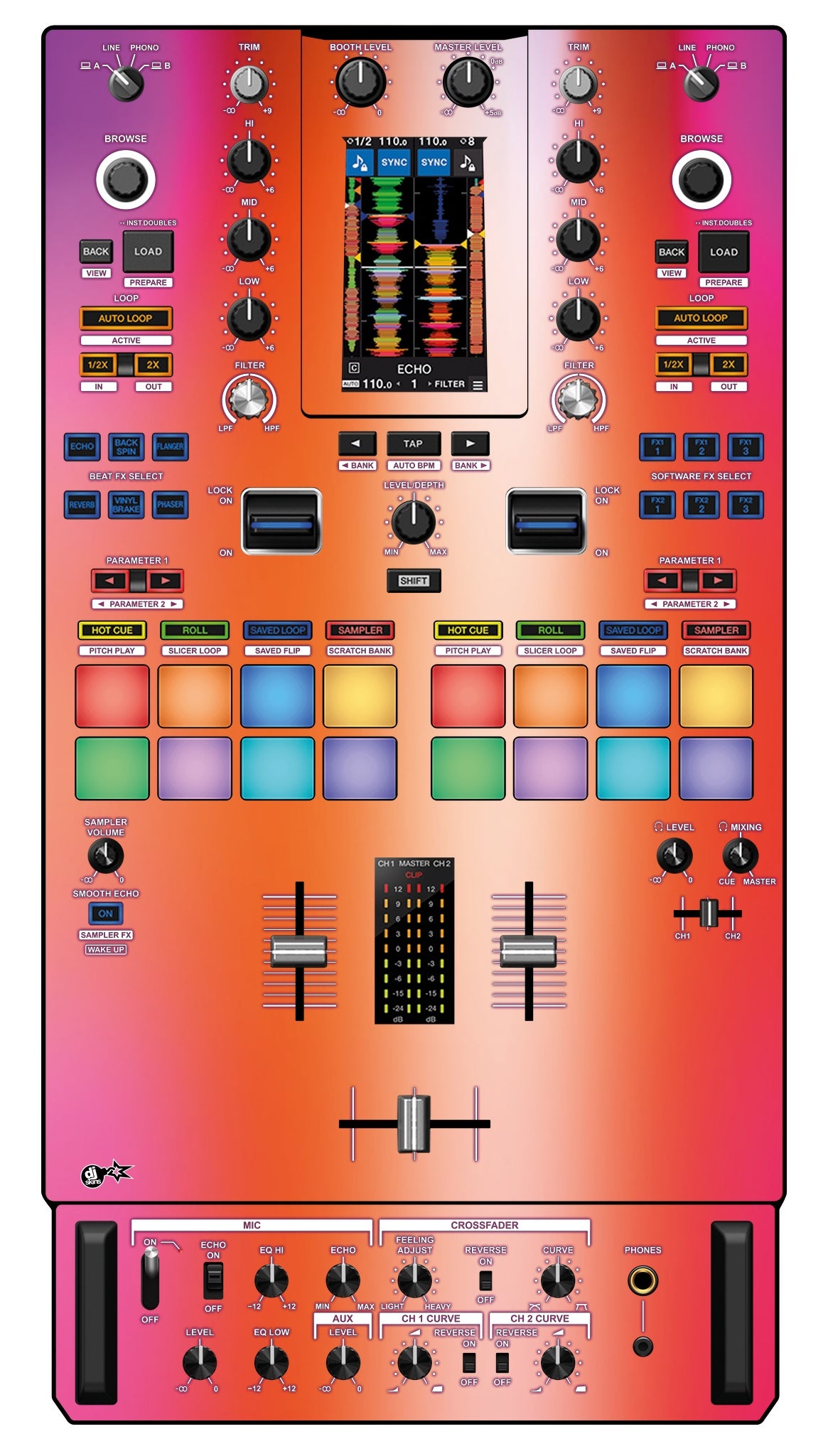 Pioneer DJ DJM S11 Skin Club Dome