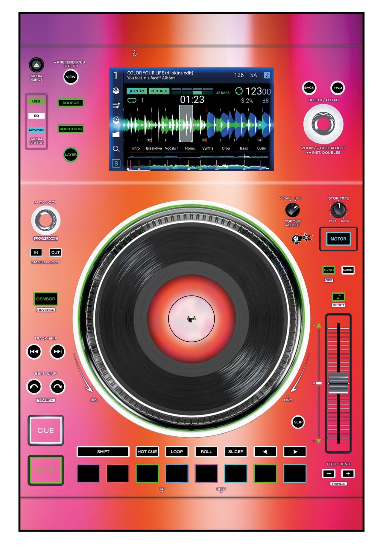 Denon DJ SC 5000 M Skin Club Dome