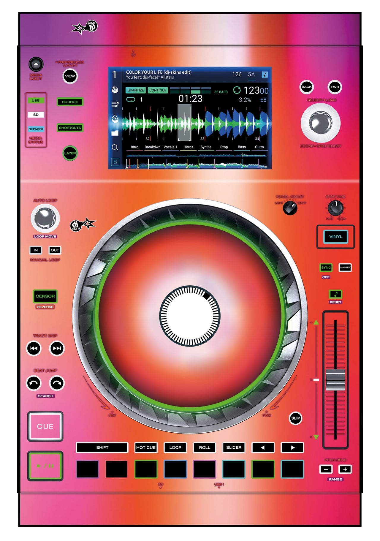 Denon DJ SC 5000 Skin Club Dome