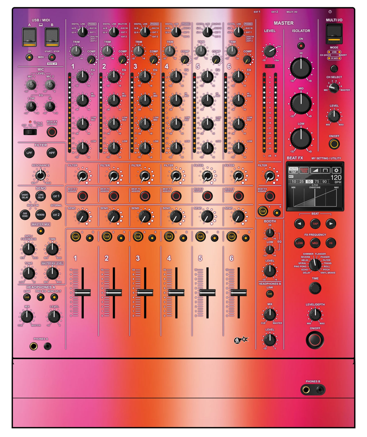 Pioneer DJ DJM V10 LF Skin Club Dome
