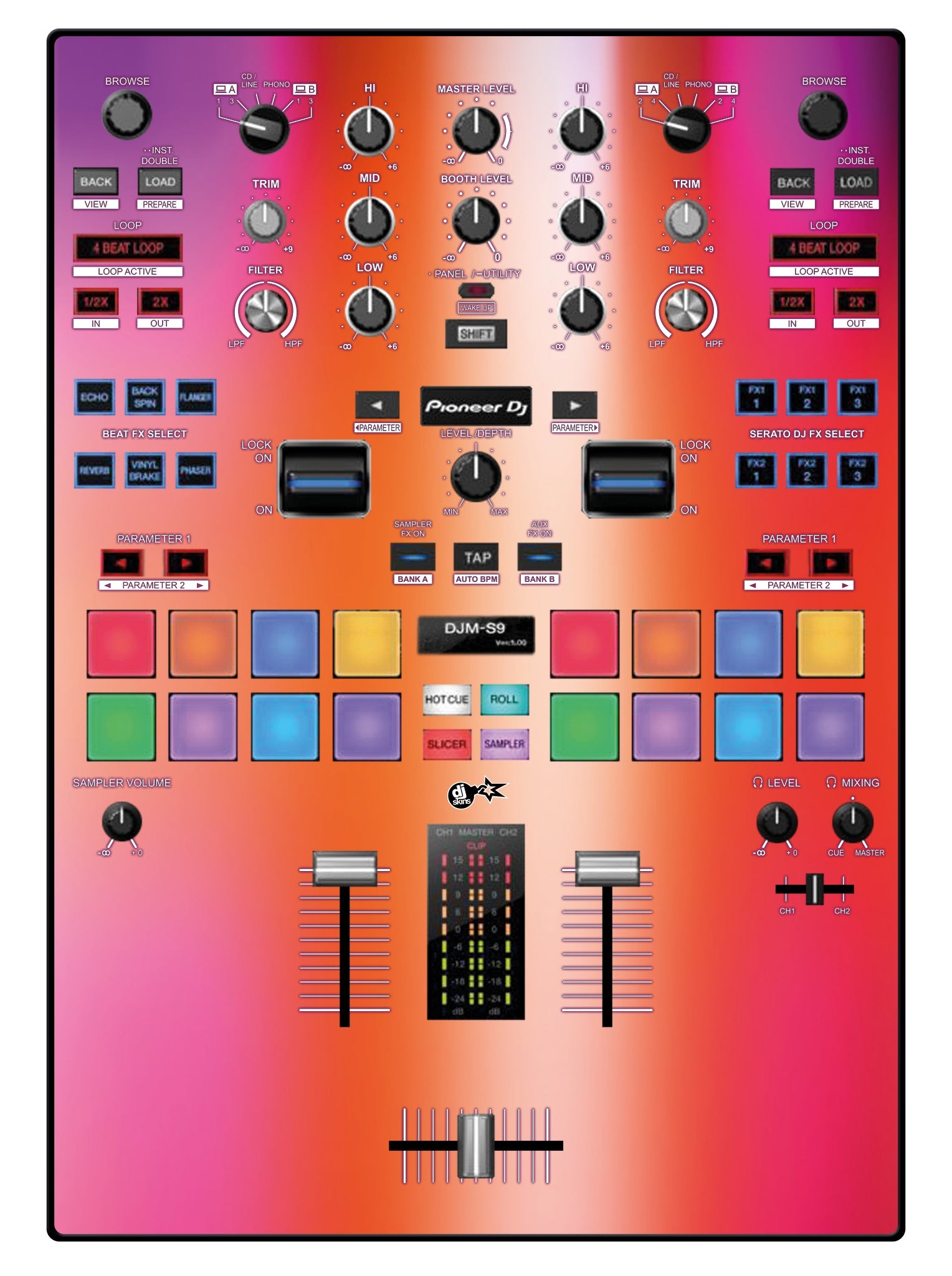 Pioneer DJ DJM S9 Skin Club Dome