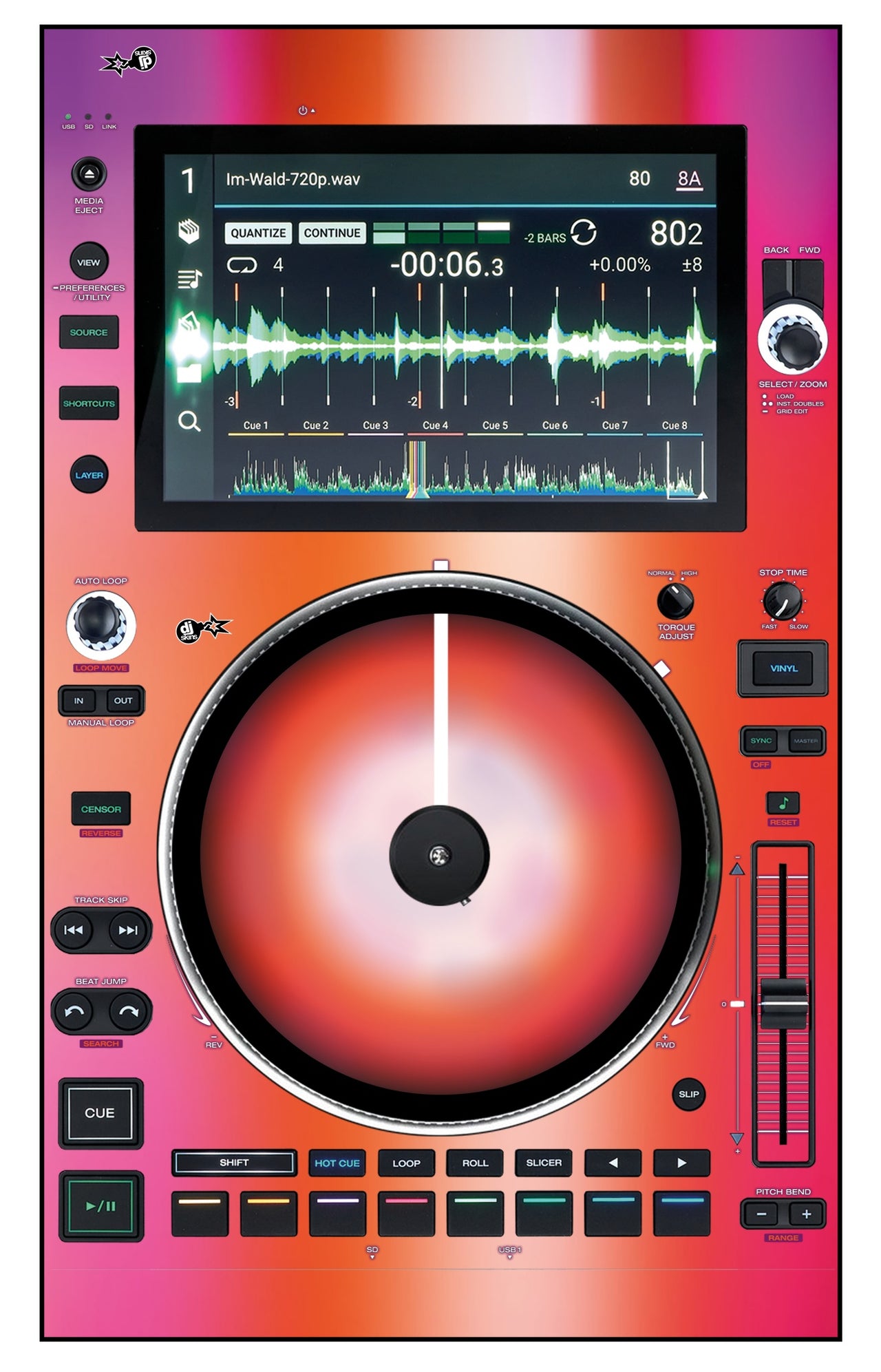 Denon DJ SC 6000 M Skin Club Dome