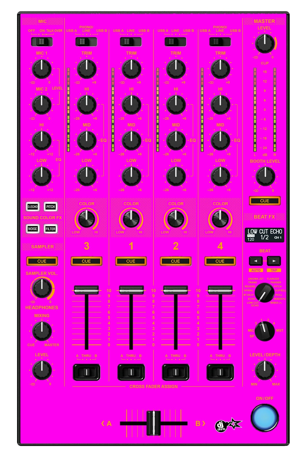 Pioneer DJ DDJ 1000 SRT MIXER Skin Einfarbig