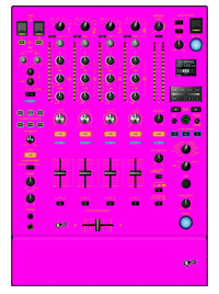Pioneer DJ DJM 900 NEXUS 2 Skin Einfarbig
