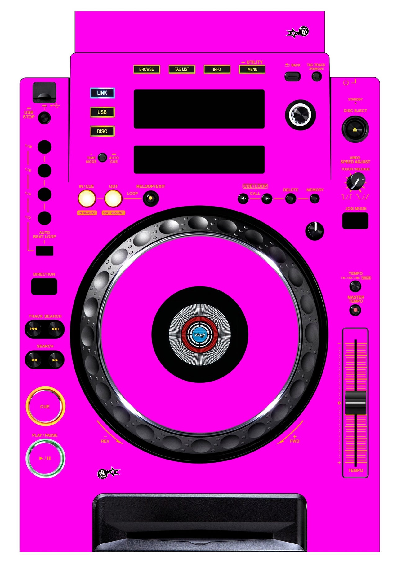 Pioneer DJ CDJ 900 Skin Einfarbig