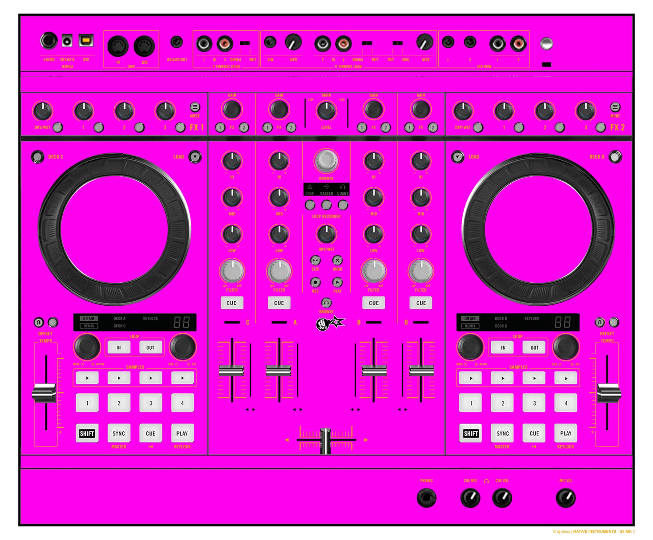 Native Instruments S4 MK1 Skin Einfarbig