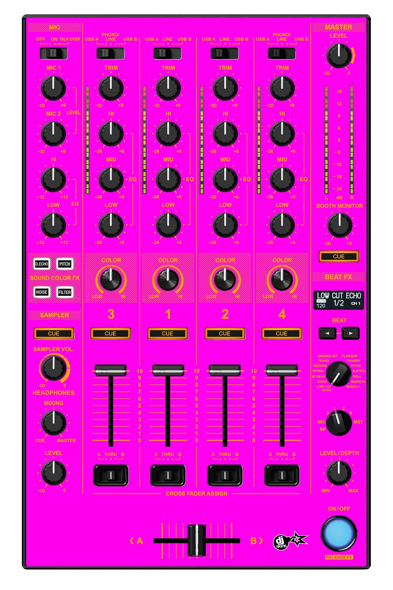 Pioneer DJ DDJ 1000 MIXER Skin Einfarbig