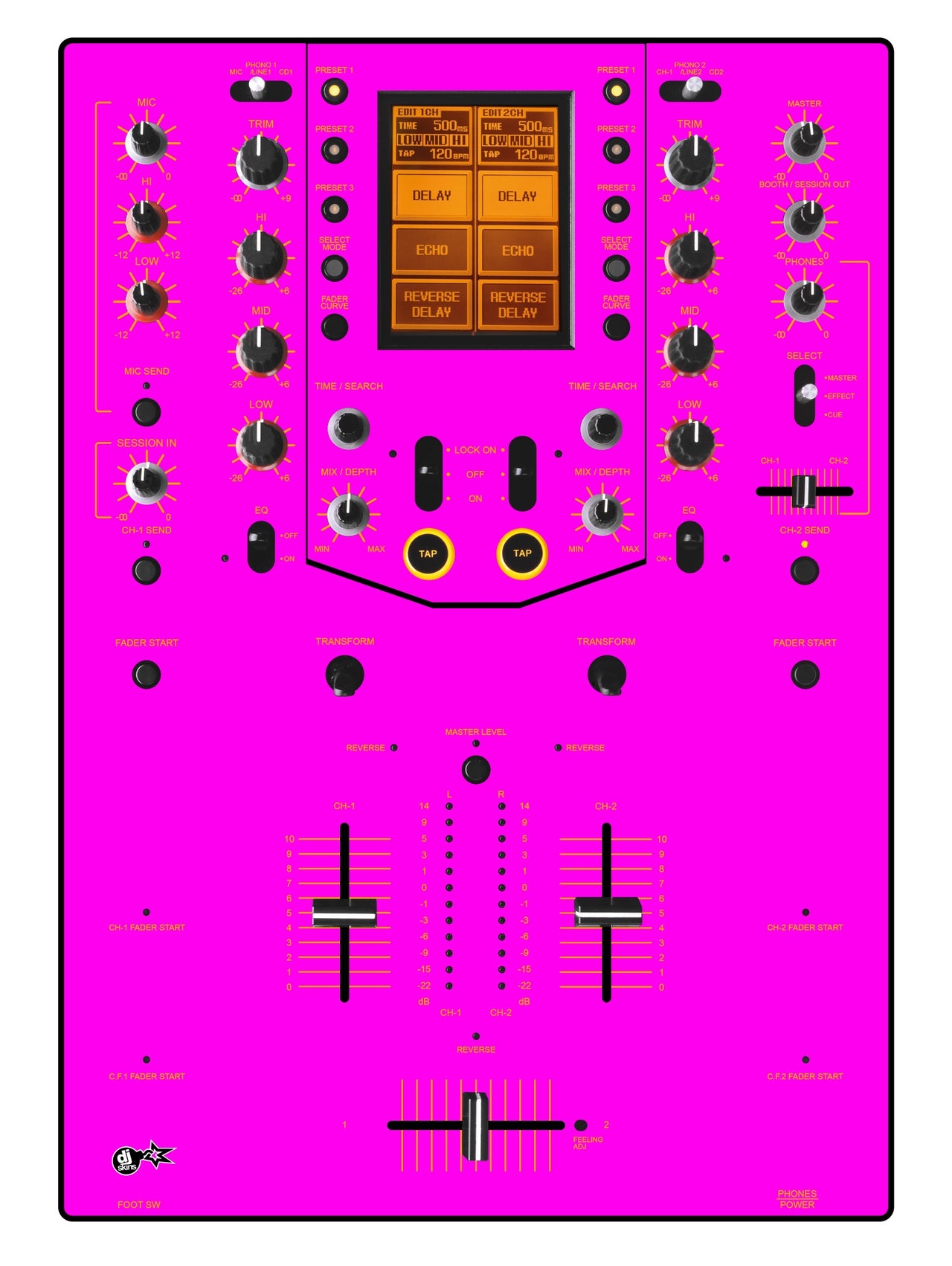 Pioneer DJ DJM 909 Skin Einfarbig