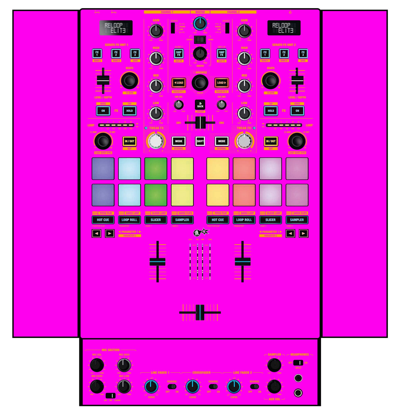 Reloop Elite Skin Einfarbig