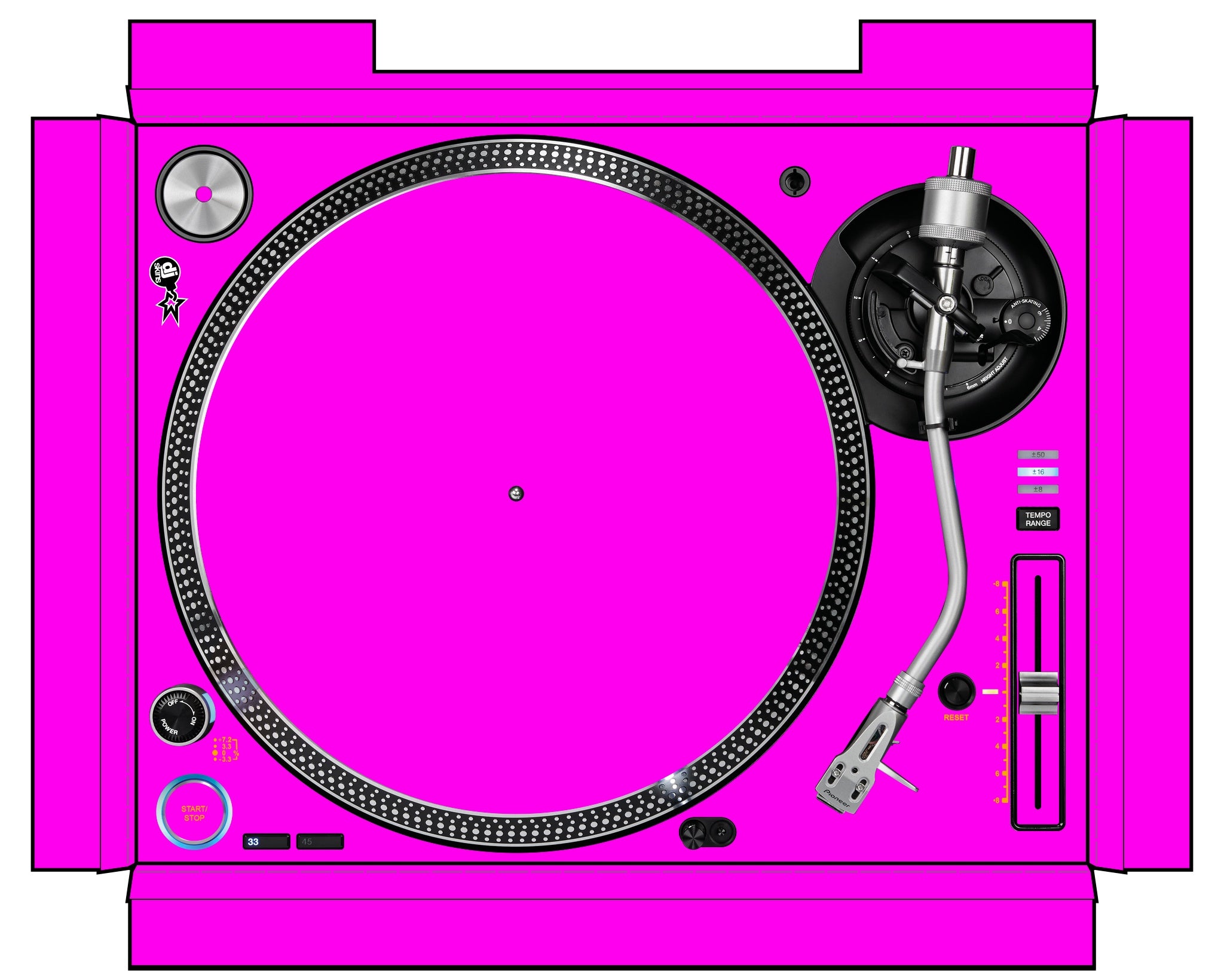 Pioneer DJ PLX 1000 Skin Einfarbig