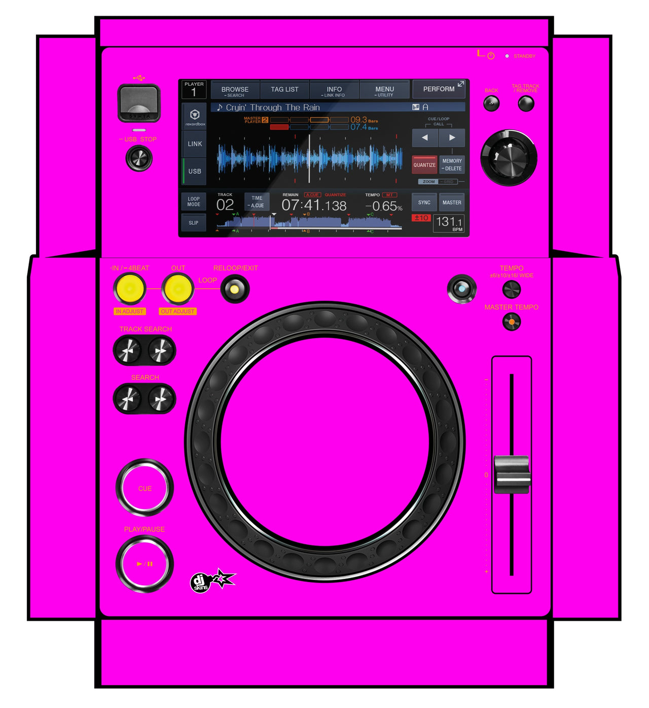 Pioneer DJ XDJ 700 Skin Einfarbig