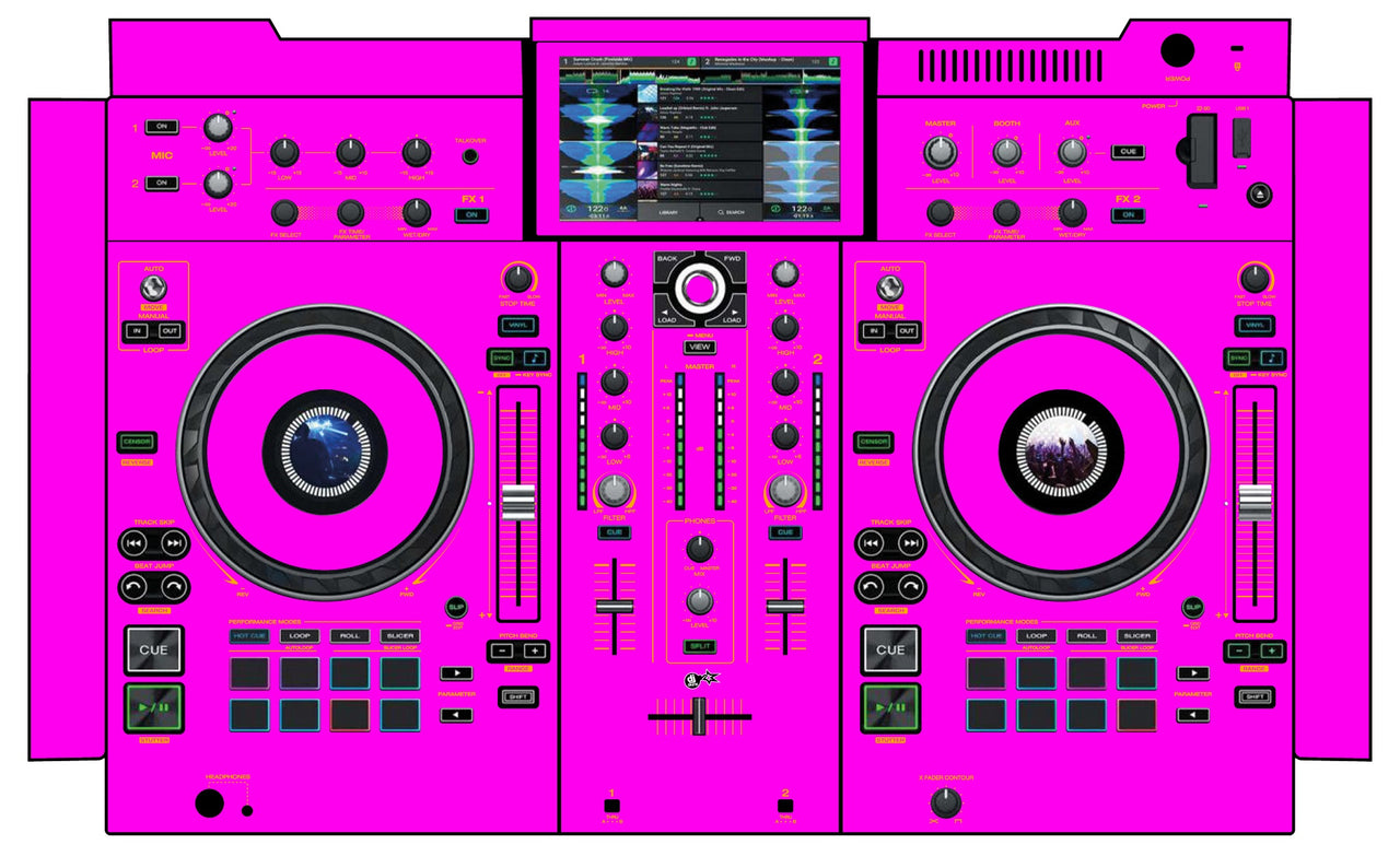 Denon DJ PRIME 2 Skin Einfarbig