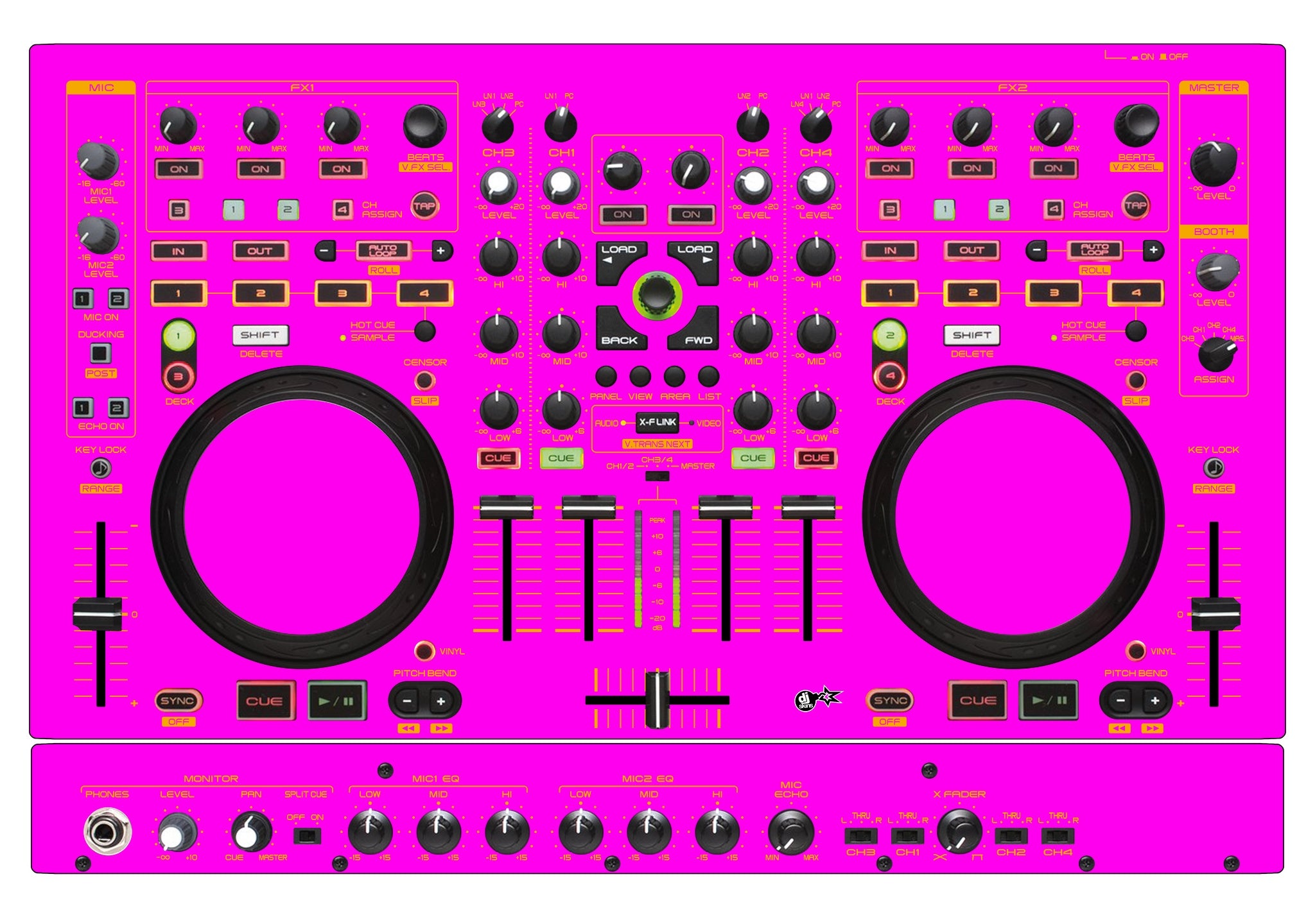 Denon DJ MC 6000 MK2 Skin Einfarbig