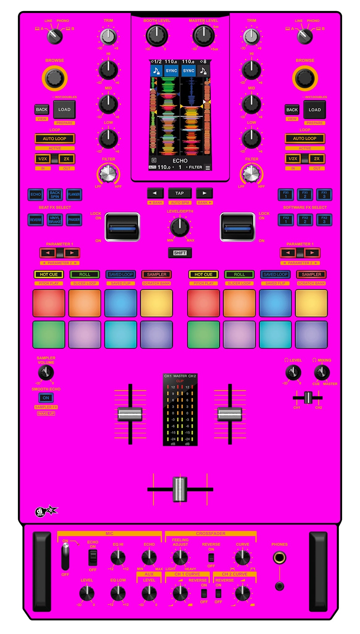 Pioneer DJ DJM S11 Skin Einfarbig