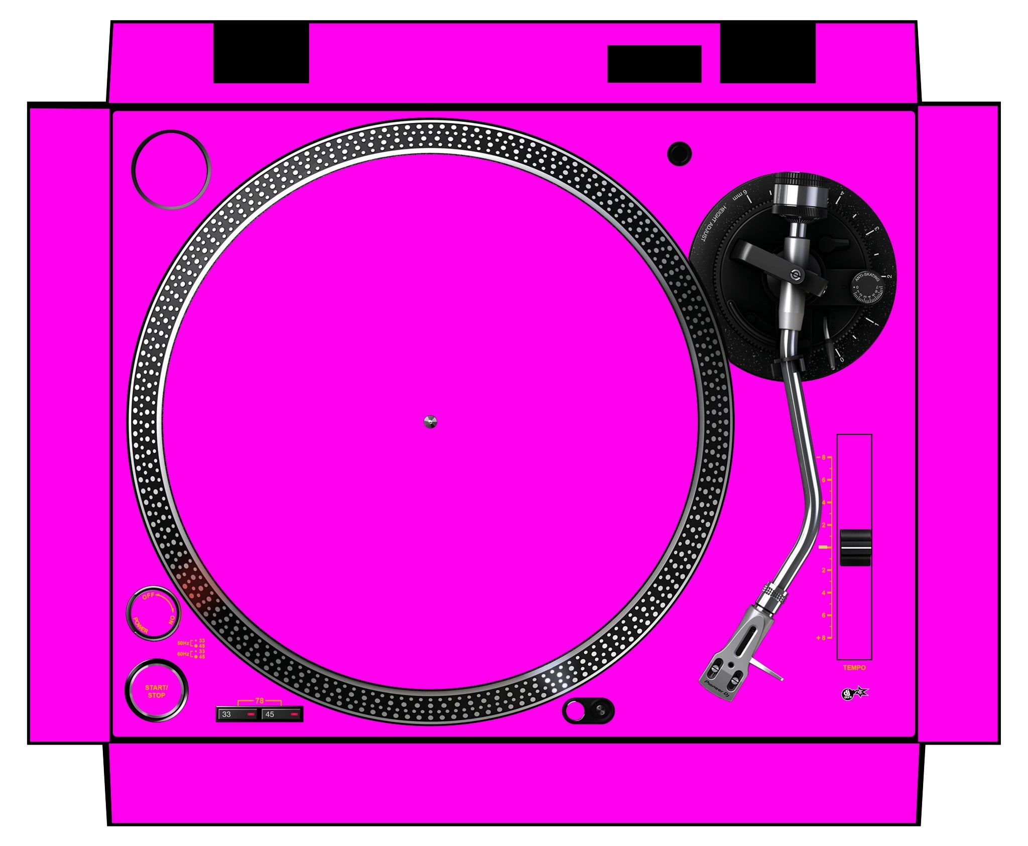 Pioneer DJ PLX 500 Skin Einfarbig
