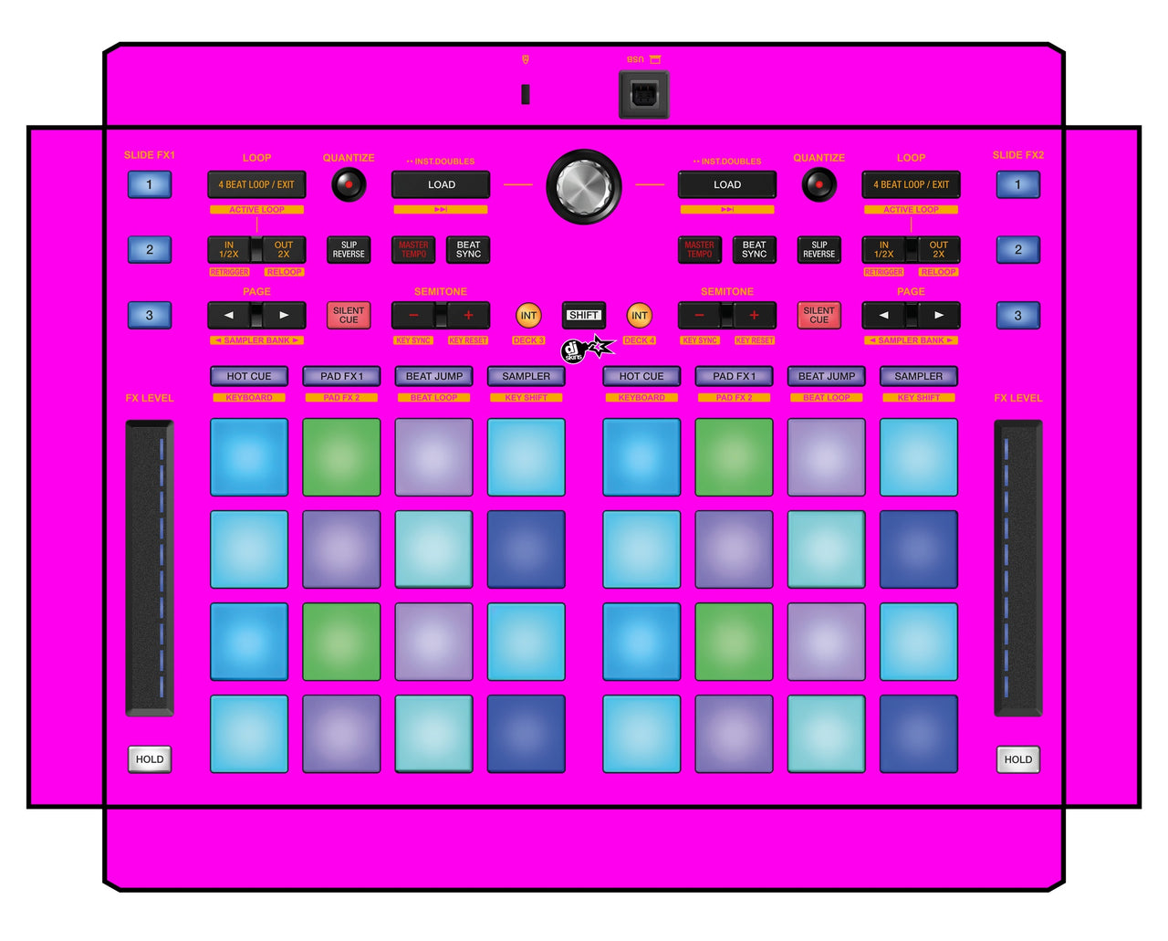 Pioneer DJ DDJ XP 1 Skin Einfarbig